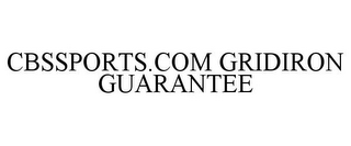 CBSSPORTS.COM GRIDIRON GUARANTEE