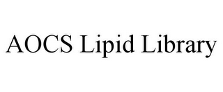 AOCS LIPID LIBRARY