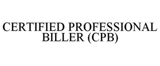 CERTIFIED PROFESSIONAL BILLER (CPB)