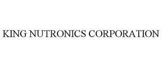 KING NUTRONICS CORPORATION