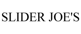 SLIDER JOE'S