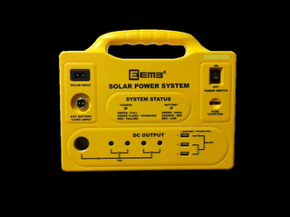 SOLAR POWER SYSTEM SYSTEM STATUS BATTERY CHARGE GREEN / HIGH ORANGE / MED RED / LOW GREEN / FULL GREEN FLASH / CHARGING RED / FAILURE DC OUTPUT FUSE 12VDC/20A POWER SWITCH ON OFF EEMB SUPPORT IPHONE IPAD SOLAR INPUT EXT. BATTERY 12V/DC INPUT 2A 12V 1A 5V