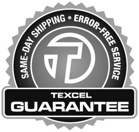 T TEXCEL GUARANTEE SAME-DAY SHIPPING · ERROR-FREE SERVICE