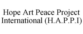 HOPE ART PEACE PROJECT INTERNATIONAL (H.A.P.P.I)