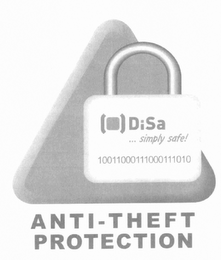 DISA  ...SIMPLY SAFE! ANTI-THEFT PROTECTION