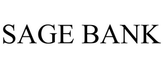 SAGE BANK