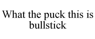 WHAT THE PUCK THIS IS BULLSTICK