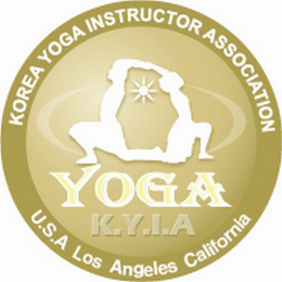 YOGA K.Y.I.A KOREA YOGA INSTRUCTOR ASSOCIATION U.S.A LOS ANGELES CALIFORNIA