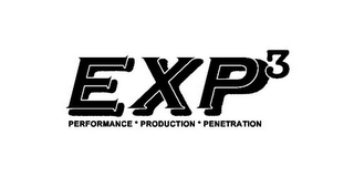 EXP3 PERFORMANCE PRODUCTION PENETRATION