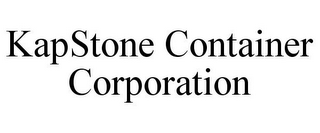 KAPSTONE CONTAINER CORPORATION