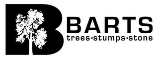 B BARTS TREES · STUMPS · STONE