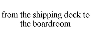 FROM THE SHIPPING DOCK TO THE BOARDROOM