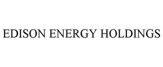 EDISON ENERGY HOLDINGS