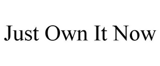 JUST OWN IT NOW