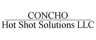 CONCHO HOT SHOT SOLUTIONS LLC