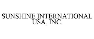 SUNSHINE INTERNATIONAL USA, INC.