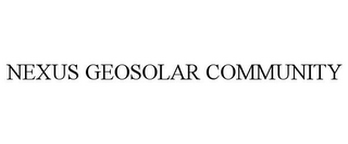 NEXUS GEOSOLAR COMMUNITY