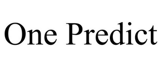 ONE PREDICT