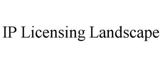 IP LICENSING LANDSCAPE