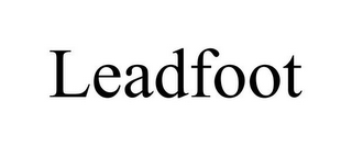 LEADFOOT