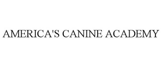 AMERICA'S CANINE ACADEMY