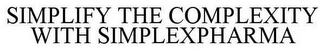 SIMPLIFY THE COMPLEXITY WITH SIMPLEXPHARMA