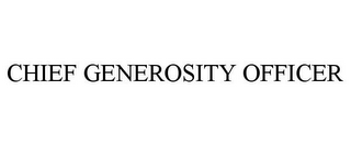 CHIEF GENEROSITY OFFICER