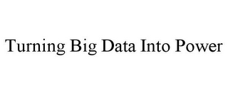 TURNING BIG DATA INTO POWER