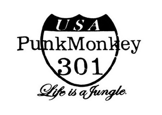 PUNKMONKEY 301 USA LIFE IS A JUNGLE