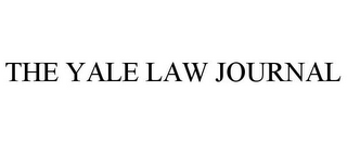 THE YALE LAW JOURNAL