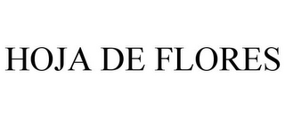 HOJA DE FLORES