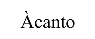 ÀCANTO