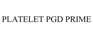 PLATELET PGD PRIME