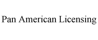 PAN AMERICAN LICENSING