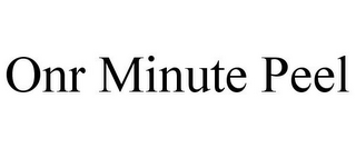 ONR MINUTE PEEL