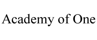 ACADEMY OF ONE