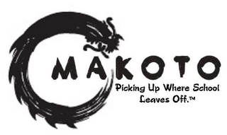 MAKOTO PICKING UP WHERE SCHOOL LEAVES OFF.