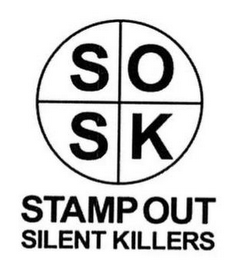 S O S K STAMP OUT SILENT KILLERS