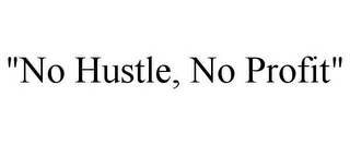 "NO HUSTLE, NO PROFIT"