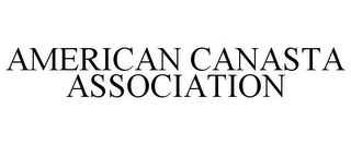 AMERICAN CANASTA ASSOCIATION