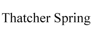 THATCHER SPRING