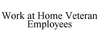 WORK AT HOME VETERAN EMPLOYEES