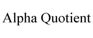 ALPHA QUOTIENT