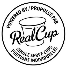 POWERED BY/ PROPULSÉ PAR REAL CUP SINGLE SERVE CUPS PORTIONS INDIVIDUELLES