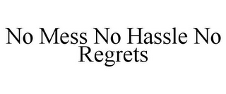 NO MESS NO HASSLE NO REGRETS