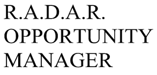 R.A.D.A.R. OPPORTUNITY MANAGER