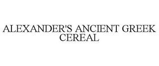 ALEXANDER'S ANCIENT GREEK CEREAL