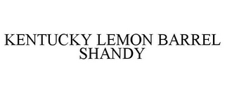 KENTUCKY LEMON BARREL SHANDY