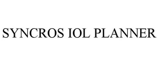 SYNCROS IOL PLANNER