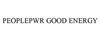 PEOPLEPWR GOOD ENERGY